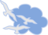 Birds Flying Into The Sky Clip Art